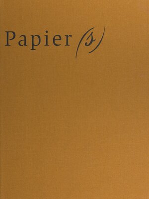 cover image of Papier(s)